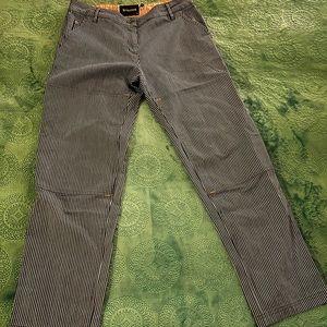 Wildfang Railroad Stripe Workwear Pant (Medium)